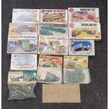 Airfix military related plastic model kits to include RAF Emergency, Recovery and Refuelling Sets,