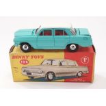 Dinky 196 Holden Special Sedan - turquoise, off white roof, red interior, silver trim, chrome spun