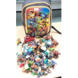 Skylanders rucksack containing Syklanders.