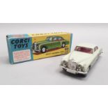 Corgi 224 Bentley Continental Sports Saloon - two-tone green, pale greenish-cream, red interior,