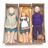 Three BB Portrait dolls.