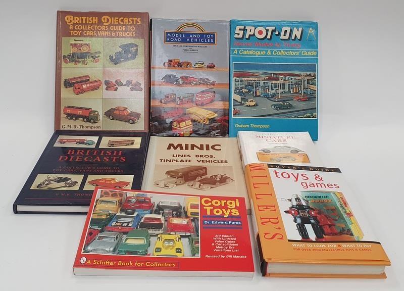 Collection of collectable toy related books to include Spot On Collectors Guide, Minic Tinplate