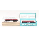 2 Marklin Diesel locomotives 3075 Bo-Bo DB maroon Class 216 Diesel Loco No.216 025-7.