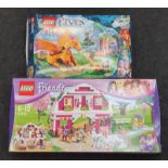 Lego Friends set 41039 (seems complete but not checked) together with Lego Elves set 41175 Five