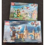 2 x Lego Harry Potter sets to include 75953 Hogwarts Whomping Willow and 75956 Quidditch Match.