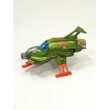 Dinky 351 "UFO" Shado Interceptor - green, orange plastics, missing yellow and black Missile -