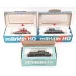 3 boxed Marklin HO 3 rail Diesel locomotives- 3069, 3044 and 3000.