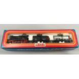 Marklin V36239 Diesel Locomotive together with silver and dark grey tank (Set made for shop in