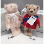 Two Steiff white tag bears: 664168Prince William and 663338 Royal Wedding William and Catherine