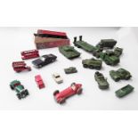 Collection of mainly Military diecast models to include Dinky Thornycroft Mighty Antar, Centurion