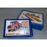 Two carry cases containing Matchbox, Corgi and other models.