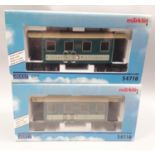 2 x Marklin Maxi Gauge 1 54718 MEB Passenger Coaches, boxed.