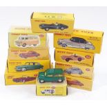 Ten Dinky, Norev/Atlas Editions boxed models to include 181 Volkswagen, 157 Jaguar XK120 Coupe,