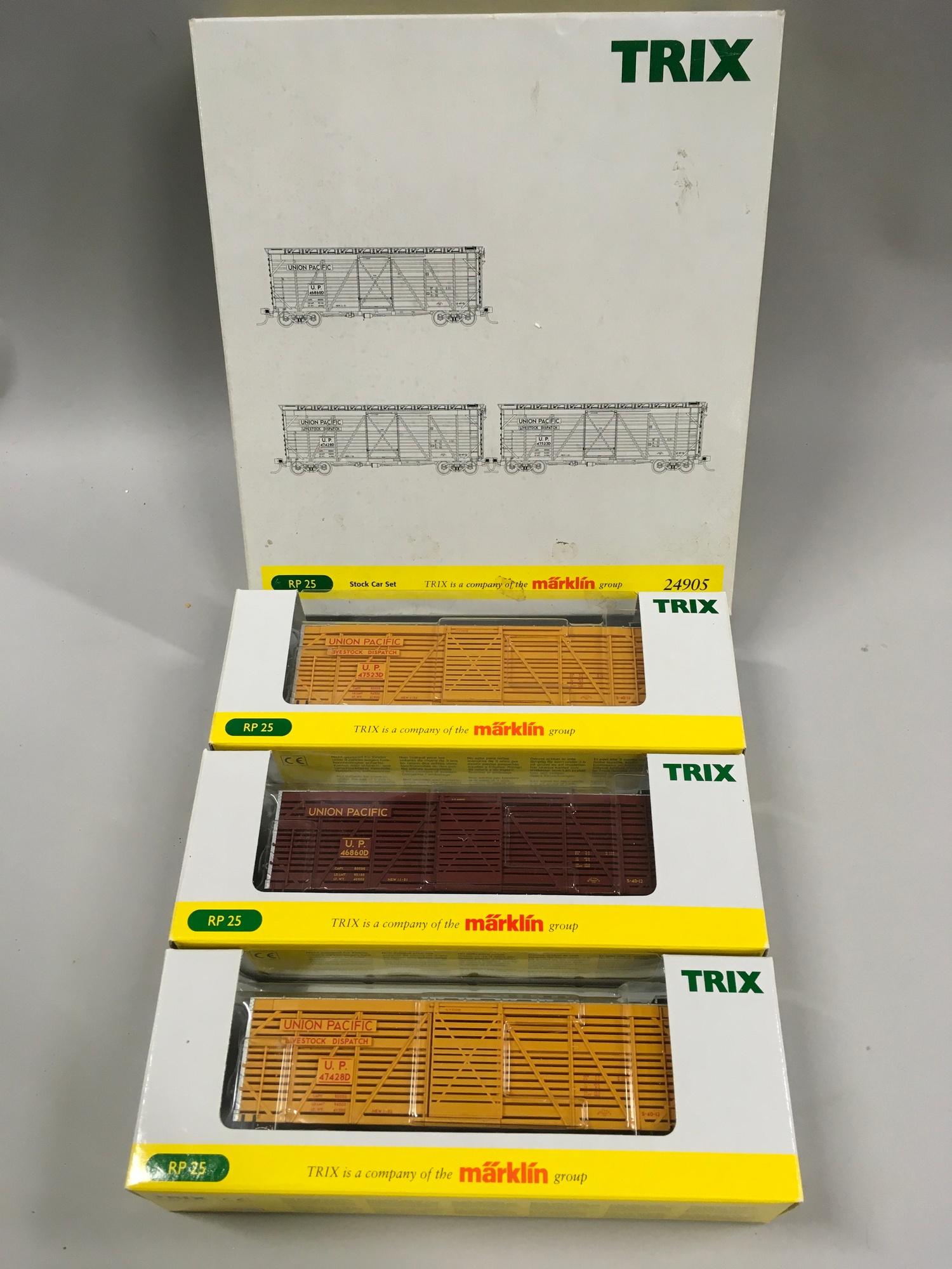 Trix (Marklin) HO boxed items to include 23956 Freight Car set, 24905 Stock Car Set, 24916 - Image 3 of 4