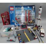 Lego 3368 Space Centre Set with instructions and box together with additional Lego pieces (not