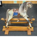 Rocking horse Circa 1915 with horse hair. This has been restored.