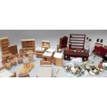 Collection of dolls house furniture.