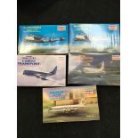 Minicraft Model Kits - 5 plastic aeroplane kits to include The Independence Douglas C-118, USAF C-97