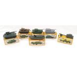 Airfix - Attack Force HO/OO Ready-Made Vehicles to include Patton Tank, D.U.K.W, Centurion Tank,