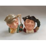 2 Royal Doulton character jugs the gardener and mine host (Ref WP)