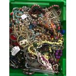 A large quantity of costume and other jewellery. Ref w137. Police lost property store.