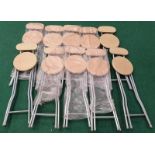 Good collection of metal and wood bar stools (13).