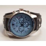 A Fossil Gents wrist watch with numerous dials. Good working order. (Ref WP)