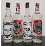 Four bottles of Vodka to include two bottles of Co-Op vodka and two bottles of Echo Falls Summer