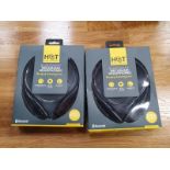 2 x Hot Bluetooth Neckband Headphones boxed as new (REF 96)