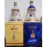 2 box bells Wade whiskey decanters to include Christmas 2007 and golden wedding anniversary of the