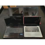 Collection of four assorted laptops to include Apple, Lenovo, Asus and HP (W108).