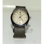 A Rolex Gents Oyster wristwatch (working) 1952 model 6082 on military strap. (These have been