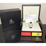 Jacob & Co. 18ct diamond five time zone watch, spare straps, boxed with booklet (47mm without