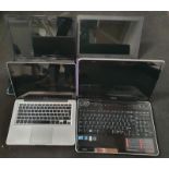Collection of four laptops to include Apple, Asus, Dell and Toshiba (W105).
