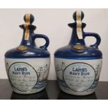 Two bottles of Lamb's Navy Rum. (Ref WP)