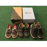Three pairs of boys infant shoes - Gap Size 6, Startrite 7 1/2F and another pair 8F. (Ref WP)