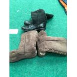 Two pairs of UGG boots. Size 5 1/2 and 6.(Ref WP)