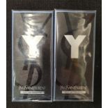 2 x Yves Saint Laurent Eau De Toilette 100ml sealed (REF 31).