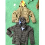 Two Superdry padded jackets - Size S and M. (Ref WP)