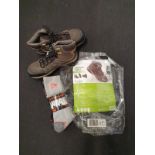 A pair of Crivit outdoor Trekking Shoes size 6 together with a pack of Dunlop Socks. (Ref WP)