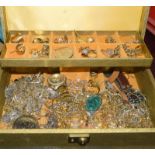 A box of watches, jewellery etc. (Ref WP)