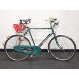 Vintage Raleigh sports bicycle with a stormy Archer gearbox an original Brooks leather saddle