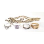 Misc silver and gold jewellery. Ref13 15 17