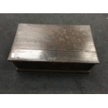 An oak silver or bible box.