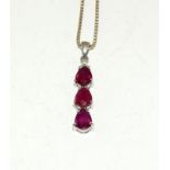 A Ruby 925 silver pendant.