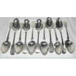 Quantity of of dessert table spoons