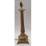 Brass Corinthian Candle Stick converted to electric.