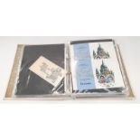 Cream album of the official presentation packs worldwide royal wedding stamps unfranked