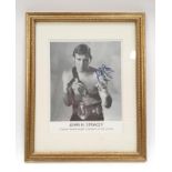 Boxing interest John H stracey signed print