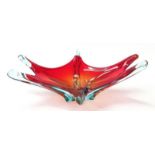 20th Century Art Glass Centrepiece bowl.